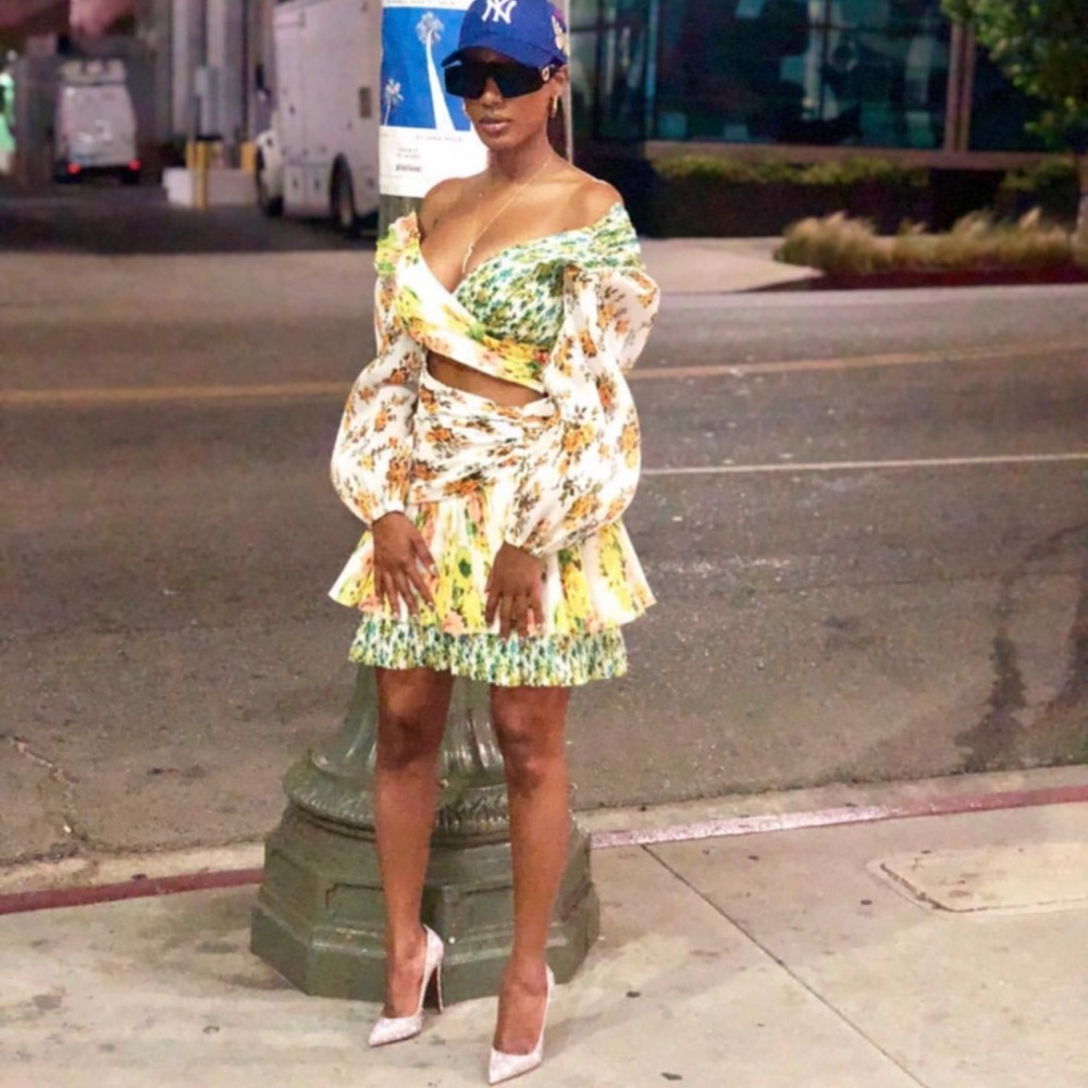 Zimmermann Floral Cut-Out Mini Dress – Size 2 (US) – Worn Once Bergdorf Goodman